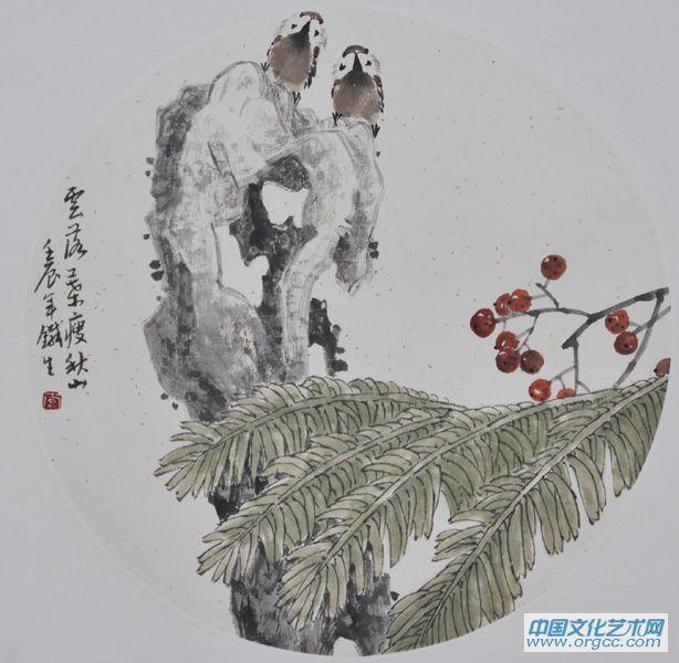 画家索铁生花鸟作品