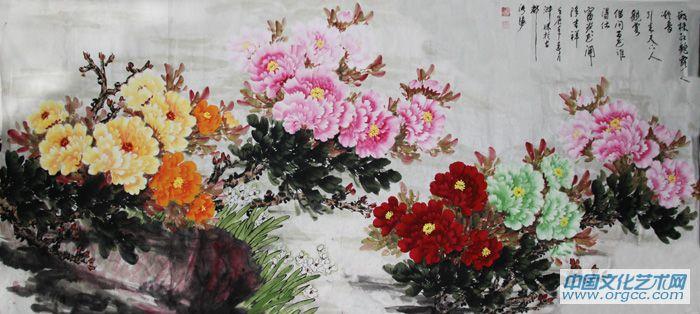 画家郝淑琳花鸟作品