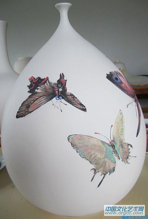 吴德才画瓷作品