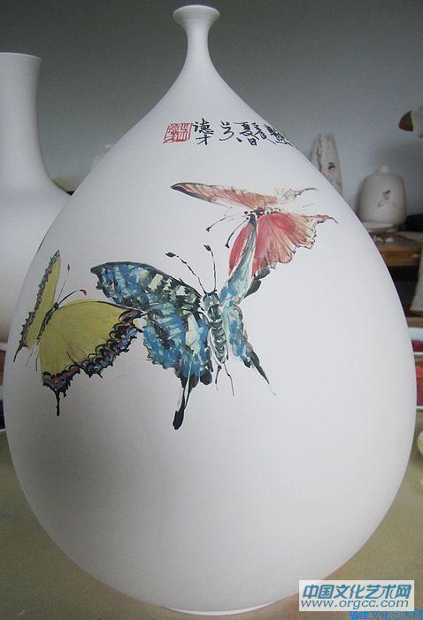 吴德才画瓷作品