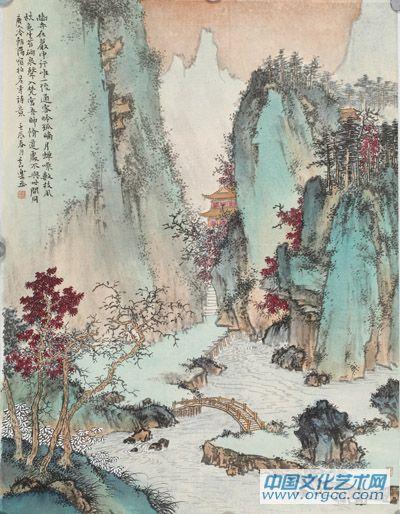 梵音幽寺圖