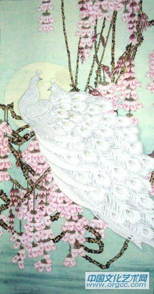 画家郝淑琳花鸟作品
