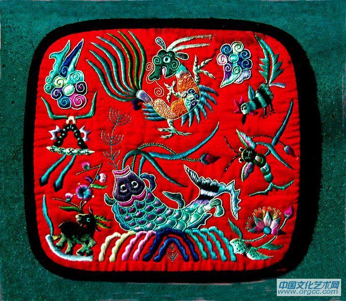 吳文娟剪紙作品《繡片》