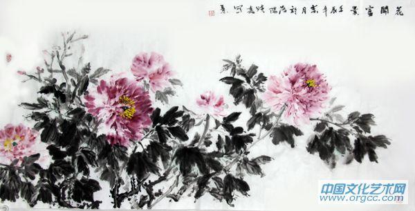 画家杜晓春花鸟作品《花开富贵》