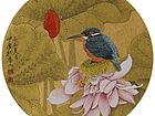 画家郭伊滨花鸟作品