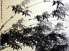 画家郭伊滨花鸟作品《风雨识君子》