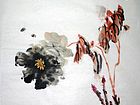 画家郭伊滨花鸟作品《富贵花开墨传神》