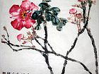 画家郭伊滨花鸟作品《花开一曲奏阳春》