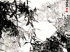 画家郭伊滨花鸟作品《风雨识君子》