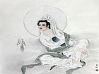 画家吴惠敏人物作品《嗡嘛呢叭咪吽》
