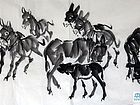 画家常恒茂作品《塬上风情》