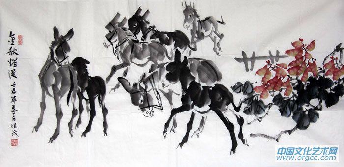 画家常恒茂作品《金秋灿漫》