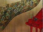 武夏红漆画作品——乐器系列