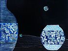 武夏红漆画作品