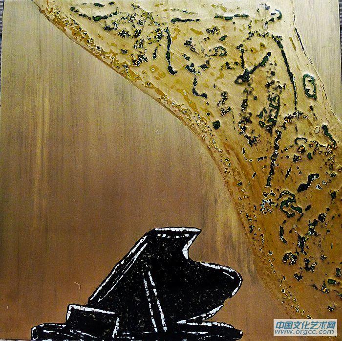 武夏红漆画作品——乐器系列