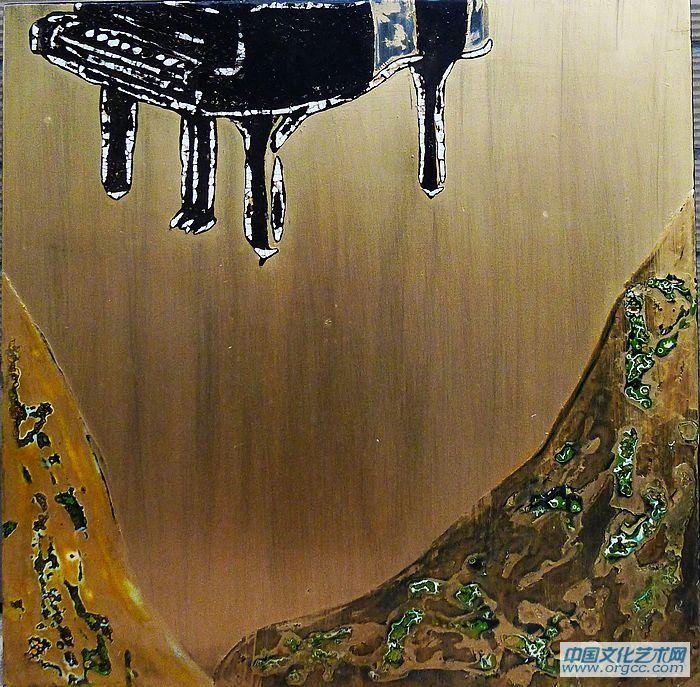武夏红漆画作品——乐器系列