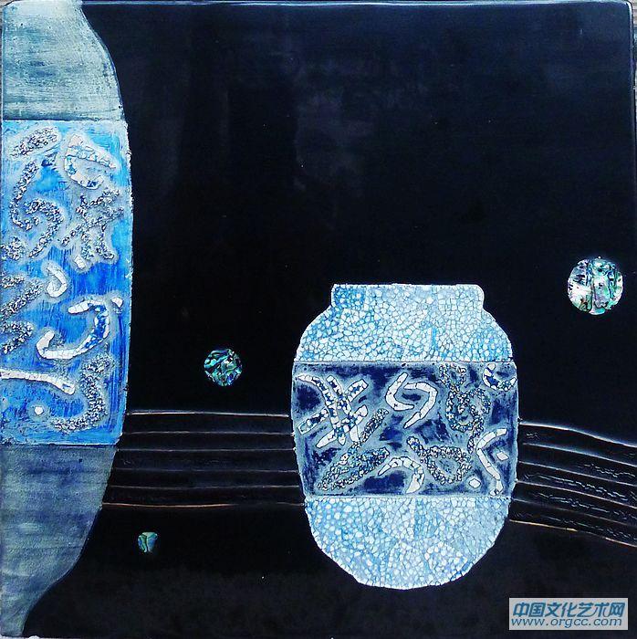 武夏红漆画作品