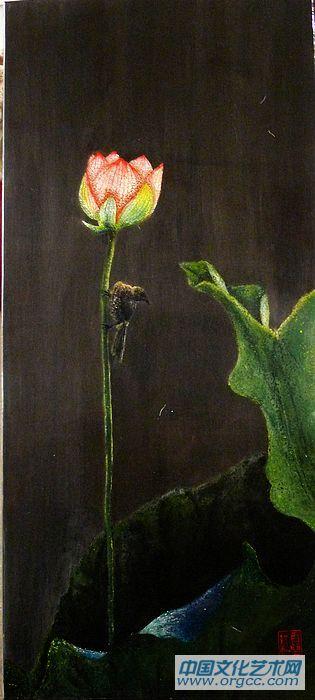 武夏红漆画作品