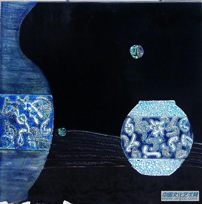 武夏红漆画作品