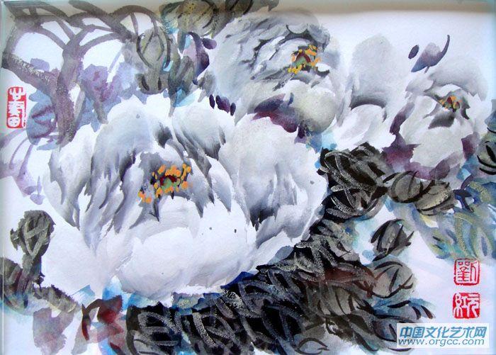 画家刘元红花鸟作品