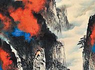 40-1刘海粟山水