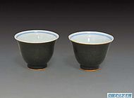 29-5清乾隆茶叶沫杯四分之一