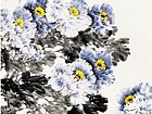书画家韩晓传花鸟作品《洛阳三月花满枝》