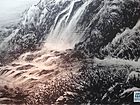 画家李颠焦墨山水作品