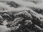 画家李颠焦墨山水作品
