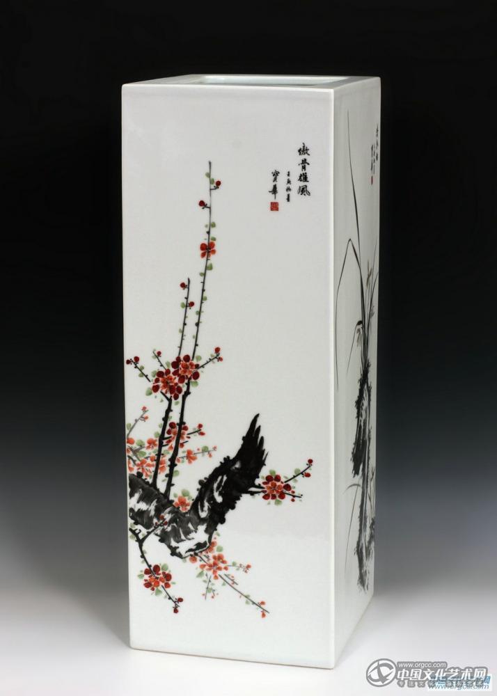 镶器《梅兰竹菊》之梅