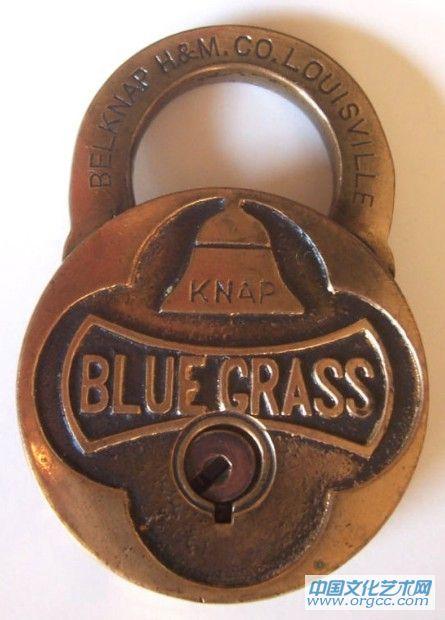 美国古董锁BLUE GRASS
