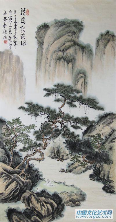 清溪松蔭圖