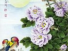 画家马志红花鸟作品《花好月圆》