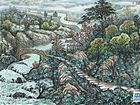 画家闫秀伶山水作品《山情水韵》