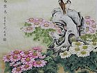 国画家康利民花鸟作品《东篱佳色》