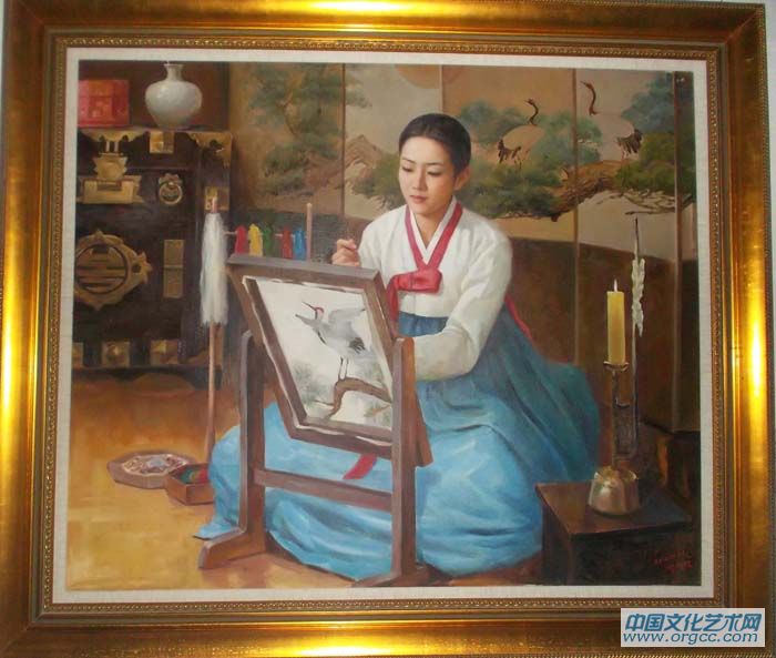 组图:唯美-神秘-朴实,朝鲜著名油画家精品展