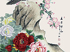 画家马志红花鸟作品《喜景喧和》