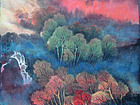 丹霞染春山