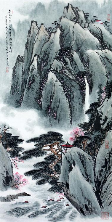 周成山水10-山水画-周成作品-国画家 周成 官方网站-文化艺术网