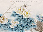 画家常丽霞花鸟作品《清香淡淡不染尘》