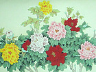 画家郝淑琳花鸟作品《富贵花开》
