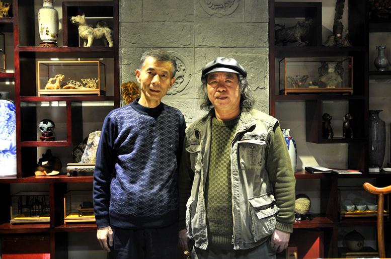 和著名书画家老五合影
