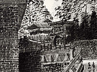画家张国亮山水作品《龙门石窟写生系列之十九》