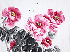 国画家王旗花鸟作品《富贵吉祥》