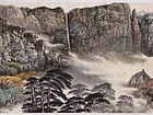 稳如泰山（彩墨画）