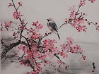 画家黄山花鸟作品