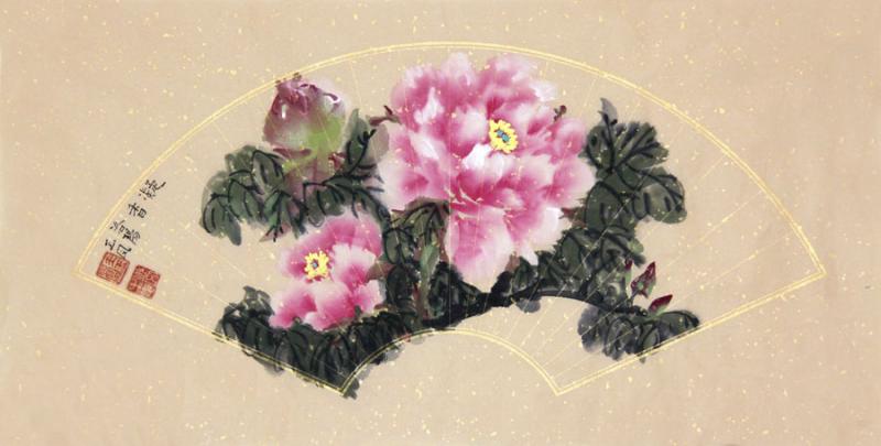国画家王玉凤牡丹作品《凝香》