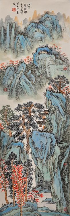 桃溪春云图