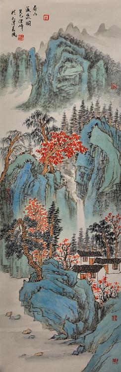 春山流泉图