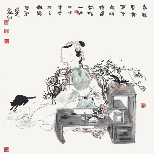 春风春雨写妙颜　幽情逸韵落人间